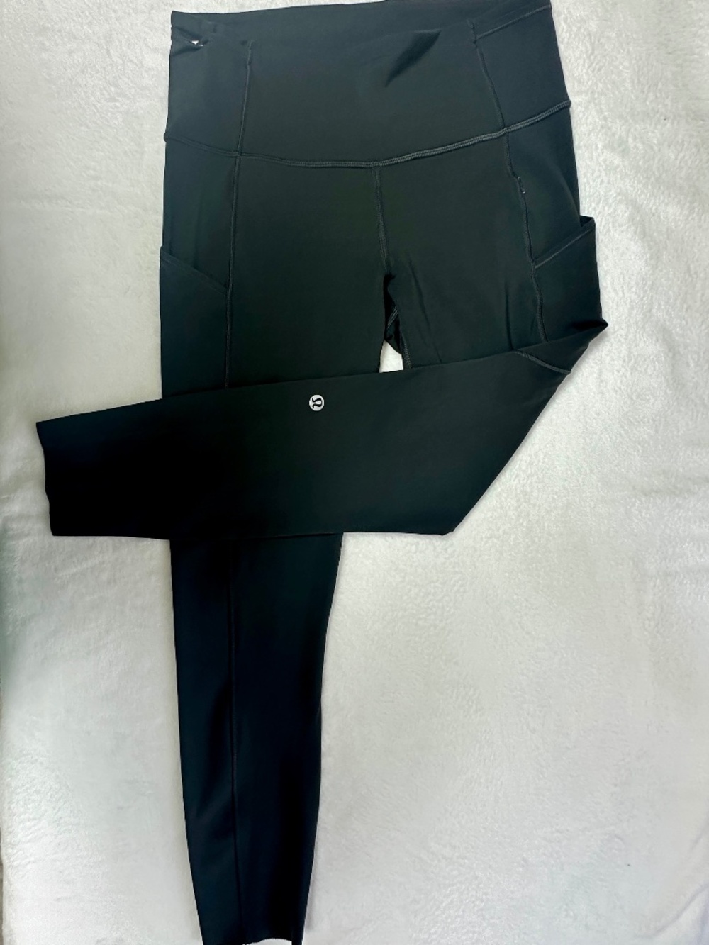 Lululemon Fast & Free High-Rise Crop Non-Reflective (Graphite Gray)